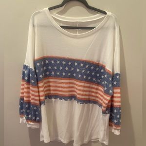 Red/white/blue top 3x